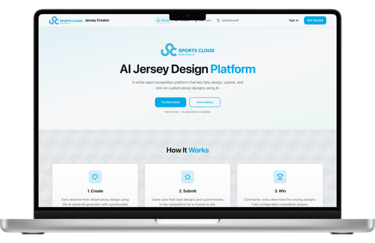 Jersey generator mockup